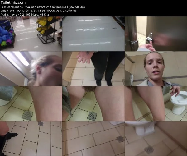 CandieCane – Walmart bathroom floor pee