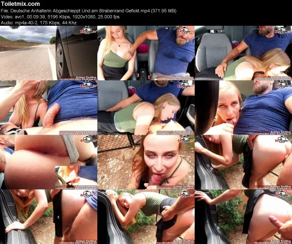 Deutsche Anhalterin Abgeschleppt Und am Strabenrand Gefickt