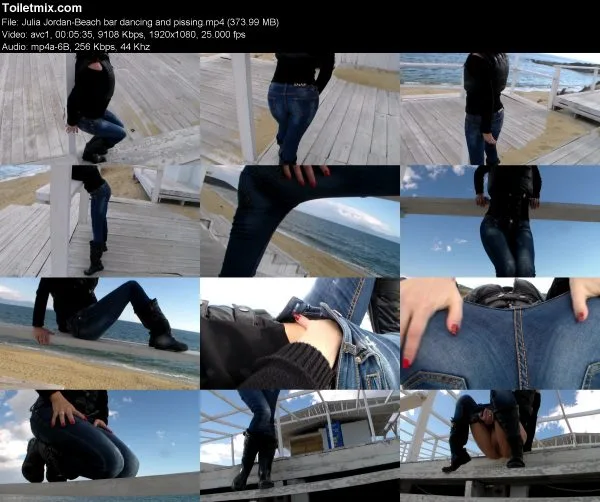 Julia Jordan-Beach bar dancing and pissing