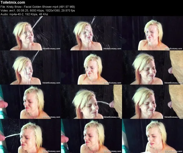 Kristy Snow – Facial Golden Shower