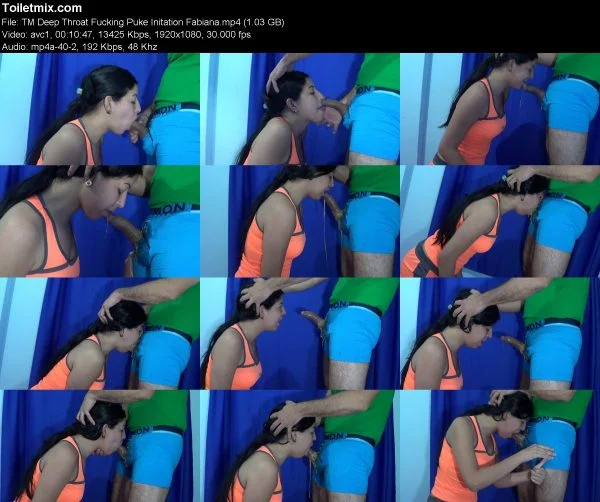 TM Deep Throat Fucking Puke Initation Fabiana