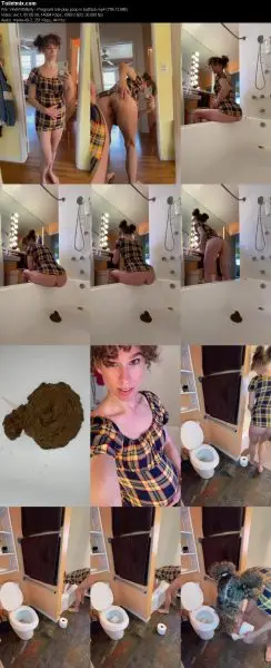 VibeWithMolly – Pregnant role play poop in bathtub