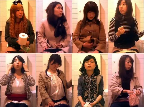 【素朴系JKゲット！】洋式トイレ正面撮り！Pooping Voyeur