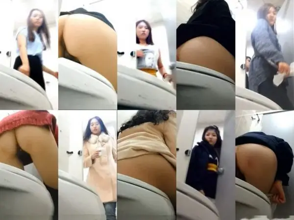 超激ヤバ初流出【てくの塾和式トイレ4カメToilet Voyeur