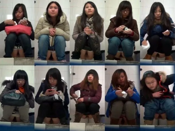 China Shopping Mall Toilet Poop Voyeur