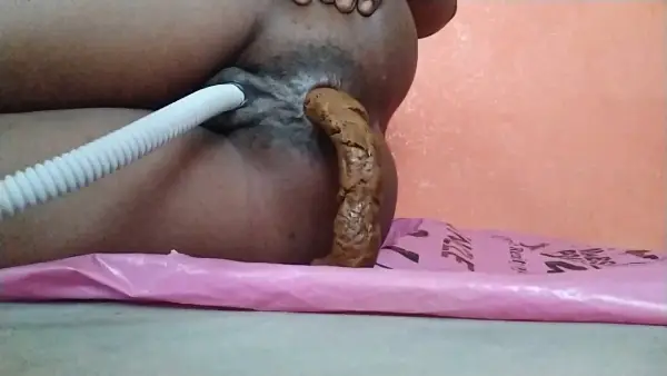 Ebony Princess  – Weird masturbation and smear