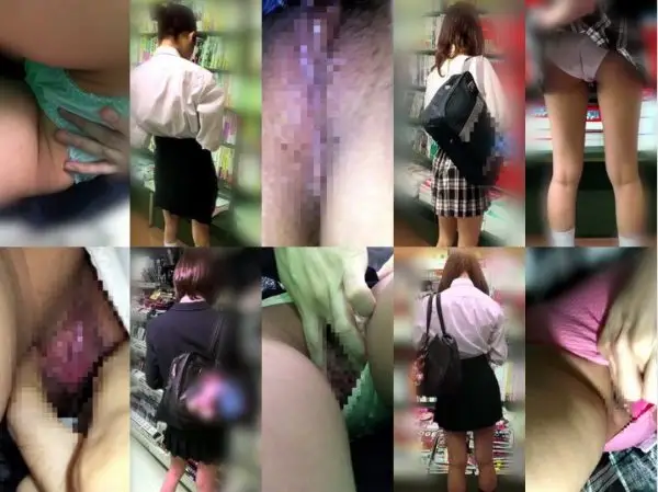 Gcolle 強制我慢痴漢 vol.45, 強制我慢痴漢 vol.39 Upskirt Teens Pants