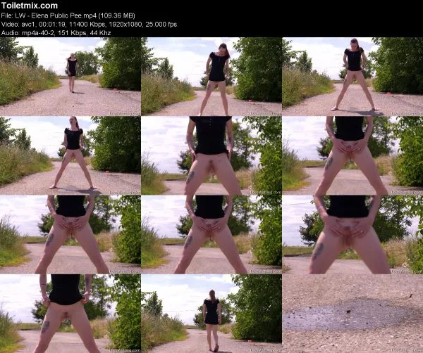 LW – Elena Public Pee