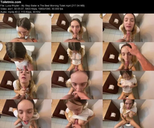 Luna Rhyder – My Step Sister is The Best Morning Toilet