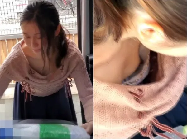 rop 039 おっぱい狙いました。同僚の乳首が丸 Japanese Upskirt
