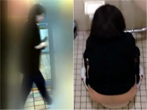 和式盗撮　20代から50代まで全10名中大2名うToilet Voyeur