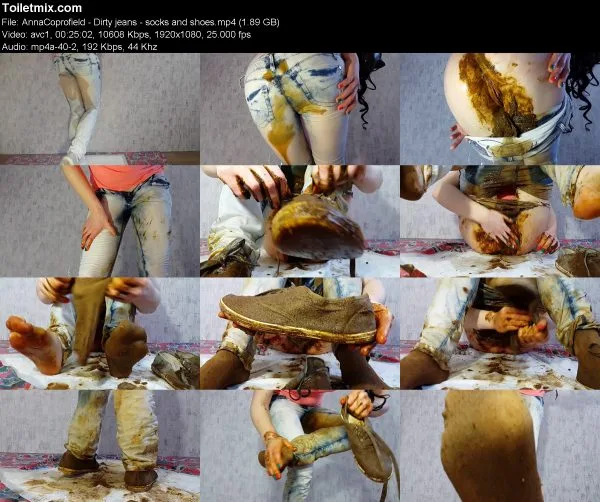 AnnaCoprofield – Dirty jeans – socks and shoes