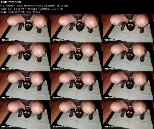 Femdom Peeing Mouth with Pusy Licking