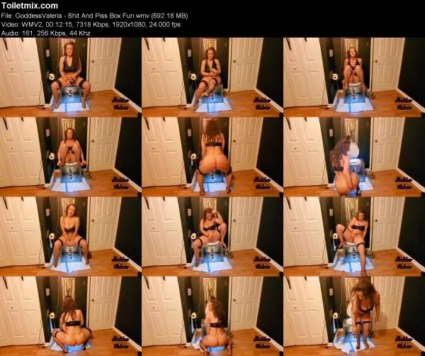 GoddessValeria – Shit And Piss Box Fun