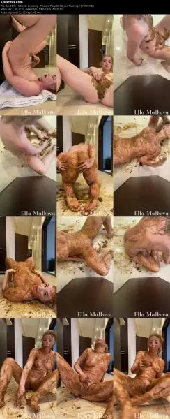 Scat Ella – Ultimate Smearing – Pee and Poop Directly on Face