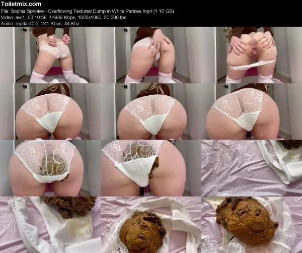Sophia Sprinkle – Overflowing Textured Dump in White Panties