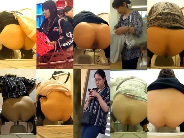 Japanese Voyeur 20代から50代まで全10名中大4名 和式盗撮