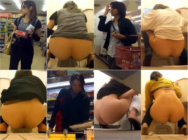 Japanese Voyeur 20代から50代まで全10名中大4名 和式盗撮
