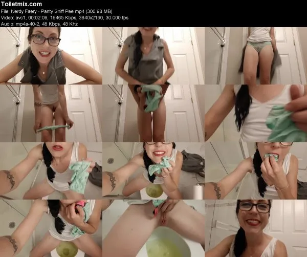 Nerdy Faery – Panty Sniff Pee