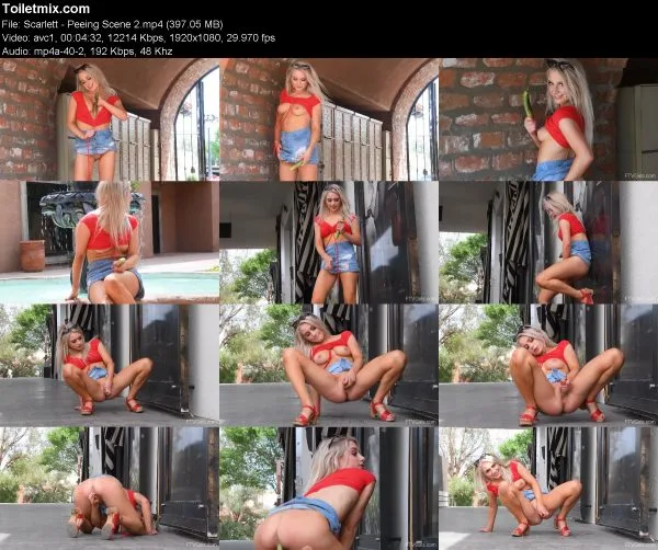 Scarlett – Peeing Scene 2