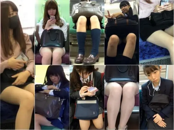 Metro Upskirt J対面電車　4, 長身美人JDへの対面パンチラ撮…