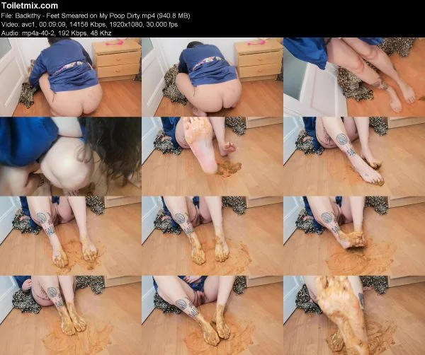 Badkithy – Feet Smeared on My Poop Dirty