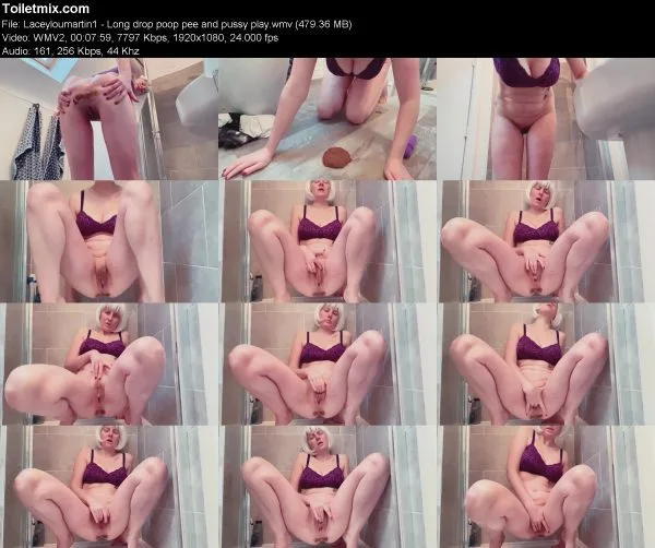 Laceyloumartin1 – Long drop poop pee and pussy play