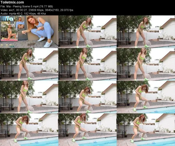 Mia – Peeing Scene 5