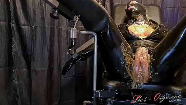 SlutOrgasma – Huge dildo and shit stuffed orgasm