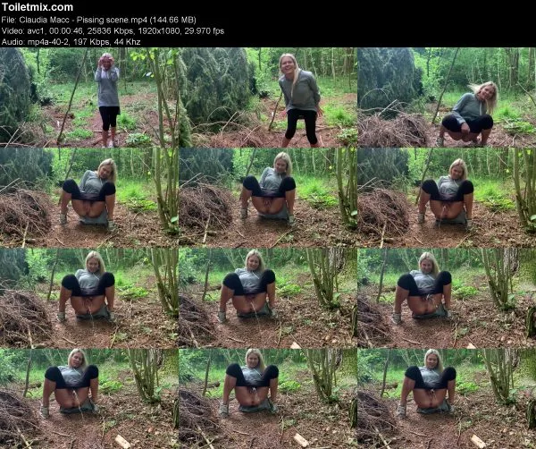 Claudia Macc – Pissing scene