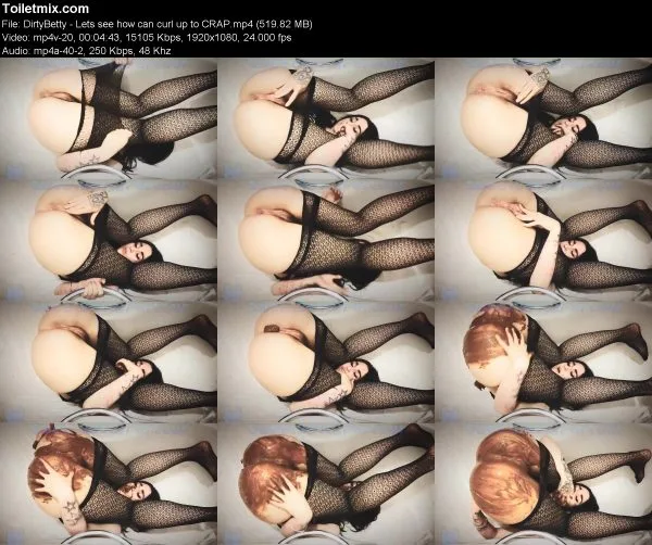 DirtyBetty – Lets see how can curl up to CRAP