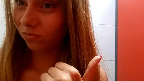 HotDirtyIvone – She Is Pooping in Public Toilet