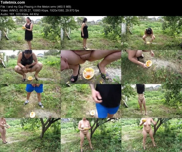 I and my Guy Pissing in the Melon