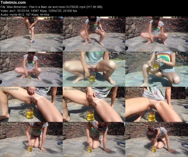 Miss Bohemian – Pee in a Beer Jar and more OUTSIDE