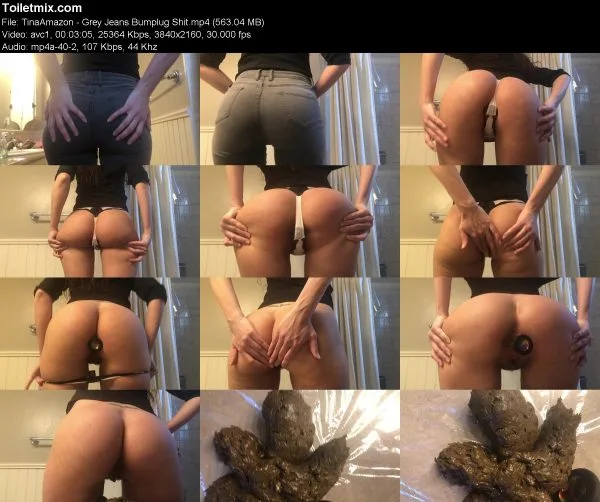 TinaAmazon – Grey Jeans Bumplug Shit