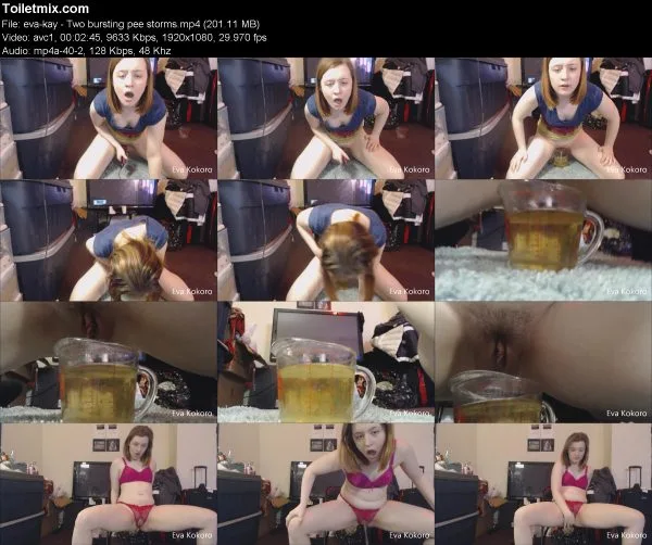 eva-kay – Two bursting pee storms