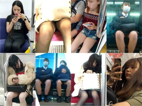 【再販】パンティライン丸見え2名, JK対面撮 Japanese Teens Upskirt Voyeur