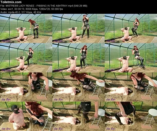 MISTRESS LADY RENEE – PISSING IN THE ASHTRAY