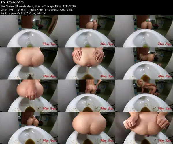 Voyeur Xtremely Messy Enema Therapy 19