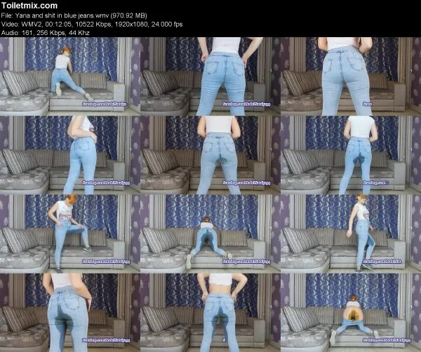 Yana and shit in blue jeans women scat videos, 2021