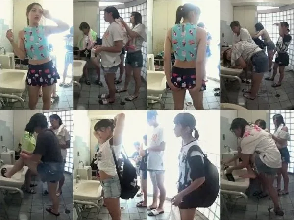 Japanese Voyeur 海水浴場　個室着替え