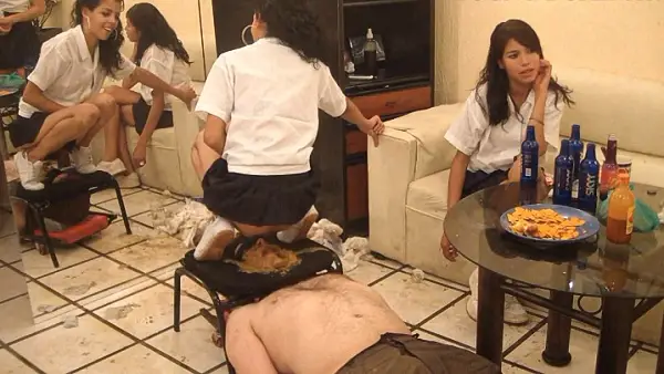 6 Students fill up Toilet Slave Part 8 Young-Dominas