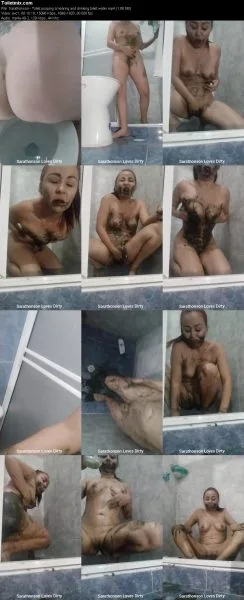 Sarathonson – Toliet pooping smearing and drinking toilet water