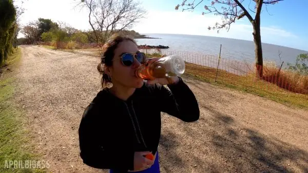 April BigAss – Pee Drinking in Public Park