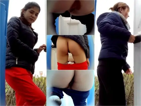Bio Toilet in The Park 28, 29, 30, 31 Amateur Pee Voyeur
