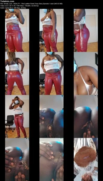 Smutty Luce – REALITY – Red Leather Pants Poop Story Episode 1