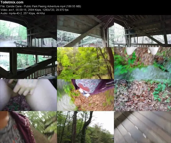 Candie Cane – Public Park Peeing Adventure