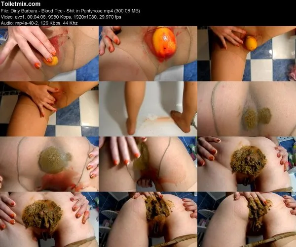 Dirty Barbara – Blood Pee – Shit in Pantyhose