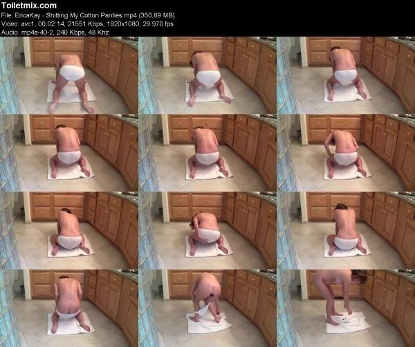 EricaKay – Shitting My Cotton Panties