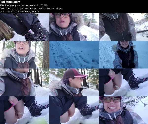 Nerdyfaery – Snow pee pee